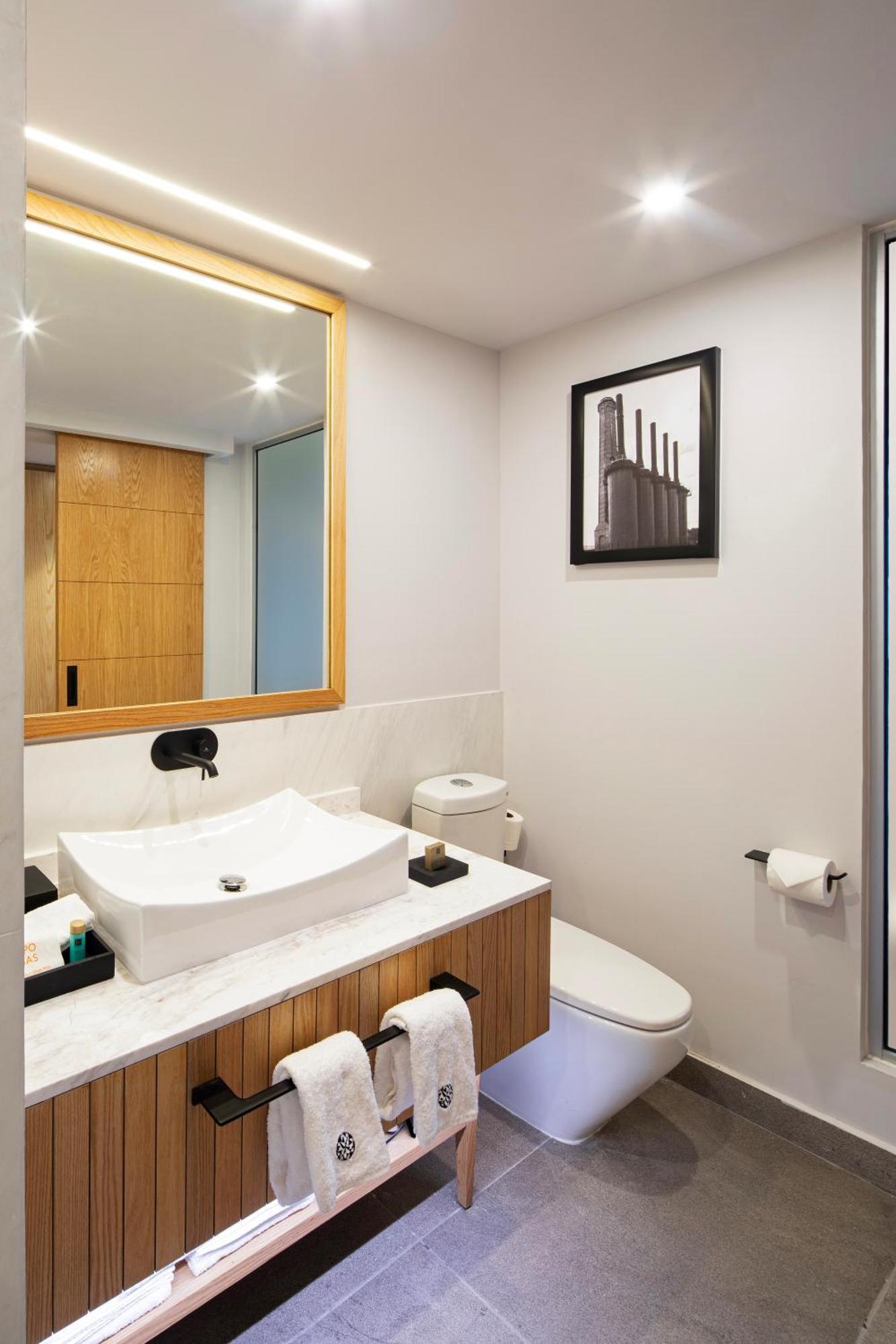Galeria Plaza Monterrey Hotel ภายนอก รูปภาพ Bathroom